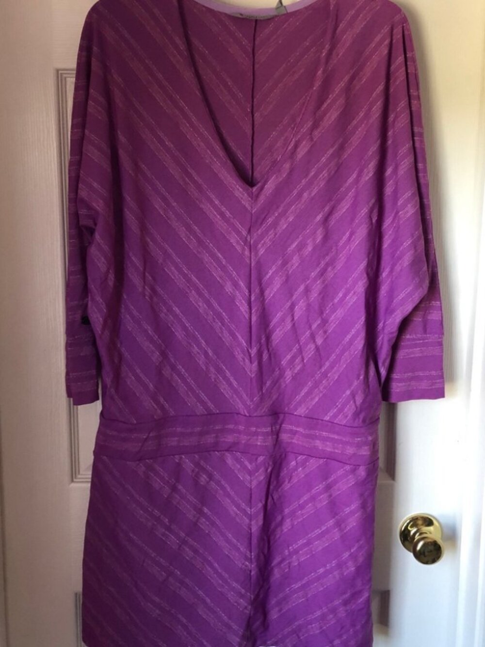 Athleta V-neck dolman sleeve drop waist dress